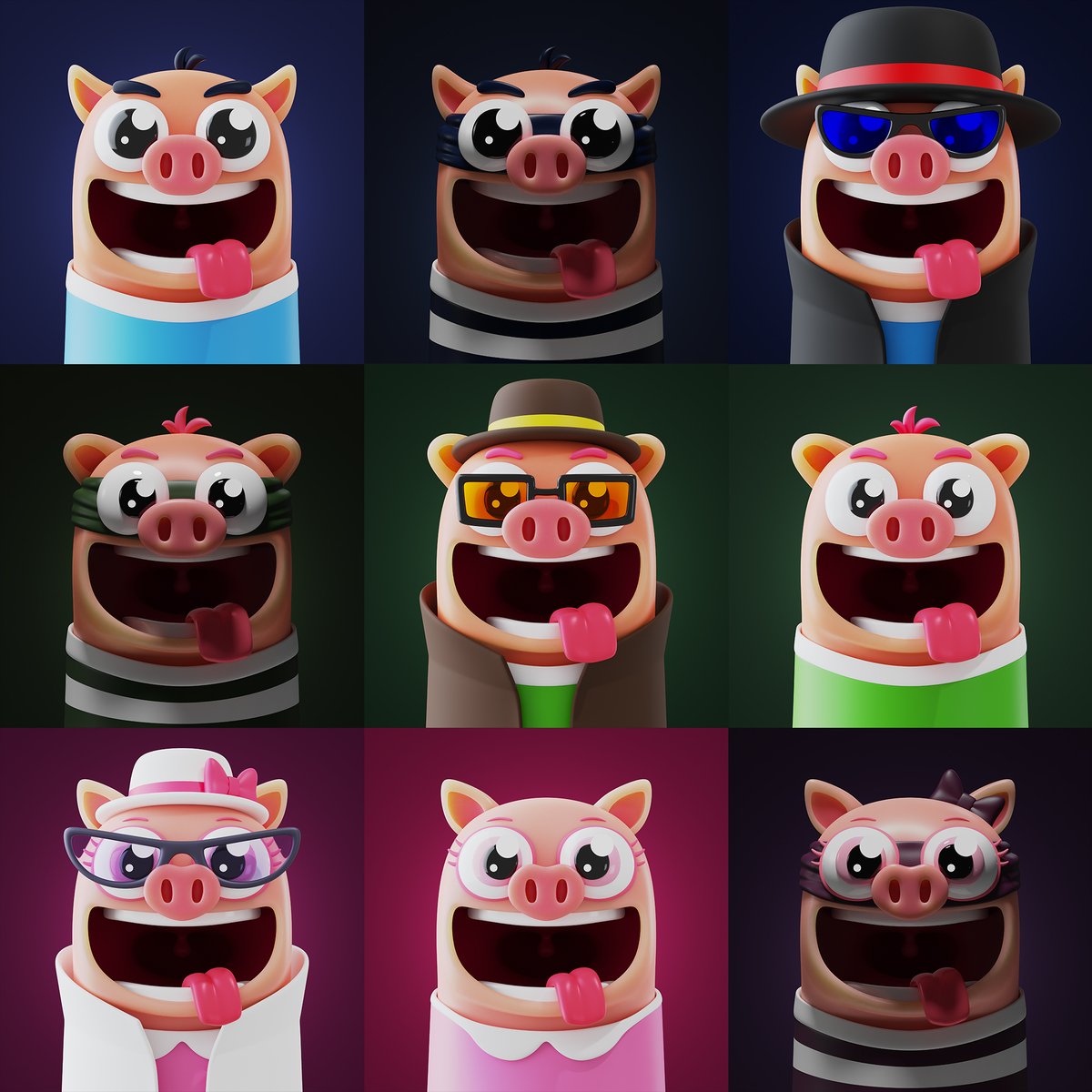 Today we drop a new collection "3 Little Pigs" PIGGA-PIGGU-PIGGY.
paras.id/collection/pig…
Three little pigs who escaped the hunt of the wolf. into the capital They must disguise themselves to hide from the wolves. in order not to be caught by the wolf.