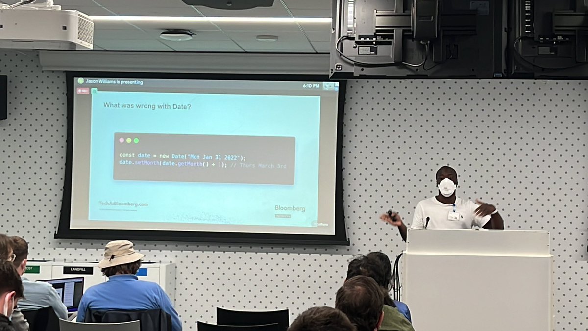 drnugent's tweet image. What was wrong with Date in JS?
- It’s Mutable
- Bugs in manipulation
- No timeline/calendar support
- Unpredictable parser behavior