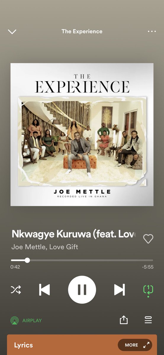 Joe Mettle’s Experience album is 🔥🔥🔥. Nkwagye kruwa on repeat 

<a href="/jmettle/">Joe mettle</a> 
#kingdomhypegh