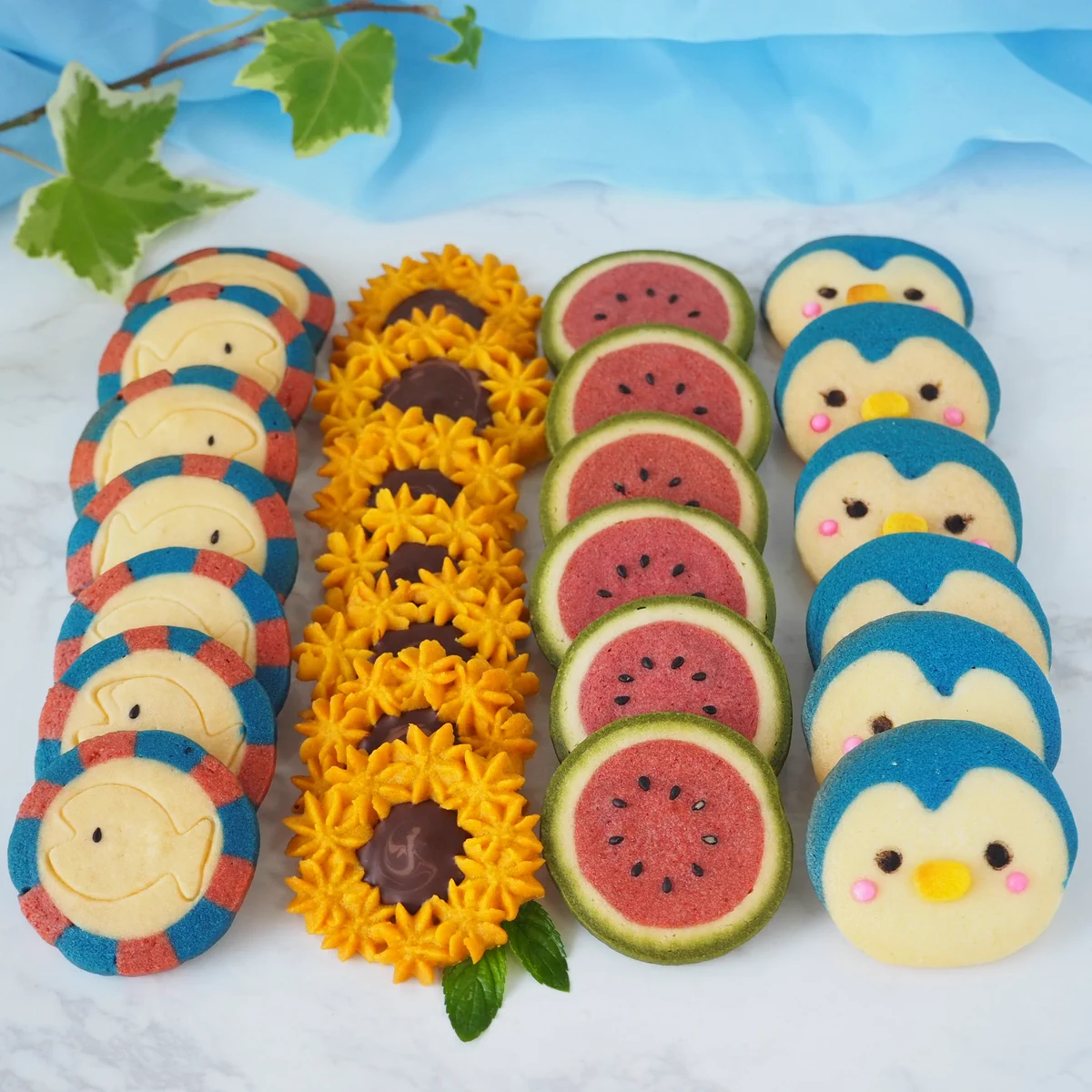 色鮮やかで可愛すぎる！夏にぴったりな手作りクッキー。