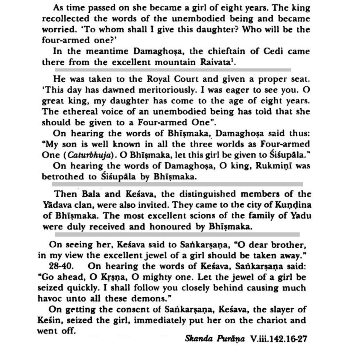 HaquePeerzada's tweet photo. @nancyrossk @sairjshkmr @NafasatYar @ZakirAliTyagi @RanaAyyub @NCWIndia This is the Proof from Your Scriptures... Read Skhanda purana where it's Clearly Written the Age of Rukmini when she got Married to Krishna... N the age is 8 yrs old... https://t.co/T2gxyNnO8u