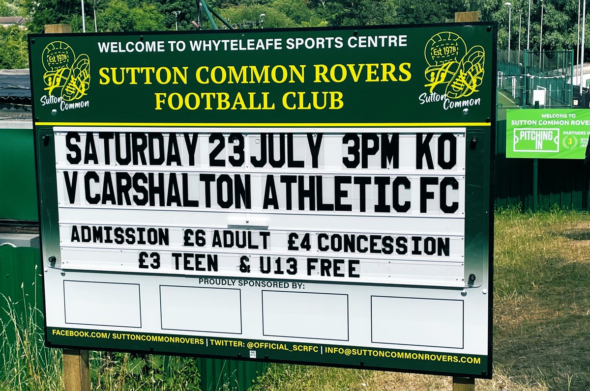 New fixture board in place at Whytleafe Sports Centre looking fab in the sunshine -

As you can see it has spaces for 4 partners adverts, currently 3 have gone <a href="/MoreThanLofts/">Stacy Owens</a> <a href="/AgentsPaul/">Paul Meakin Estate Agents</a> &amp; <a href="/ChrisHugill_/">The Little Guy</a> who’s gonna grab the final space to open up a new potential audience?!