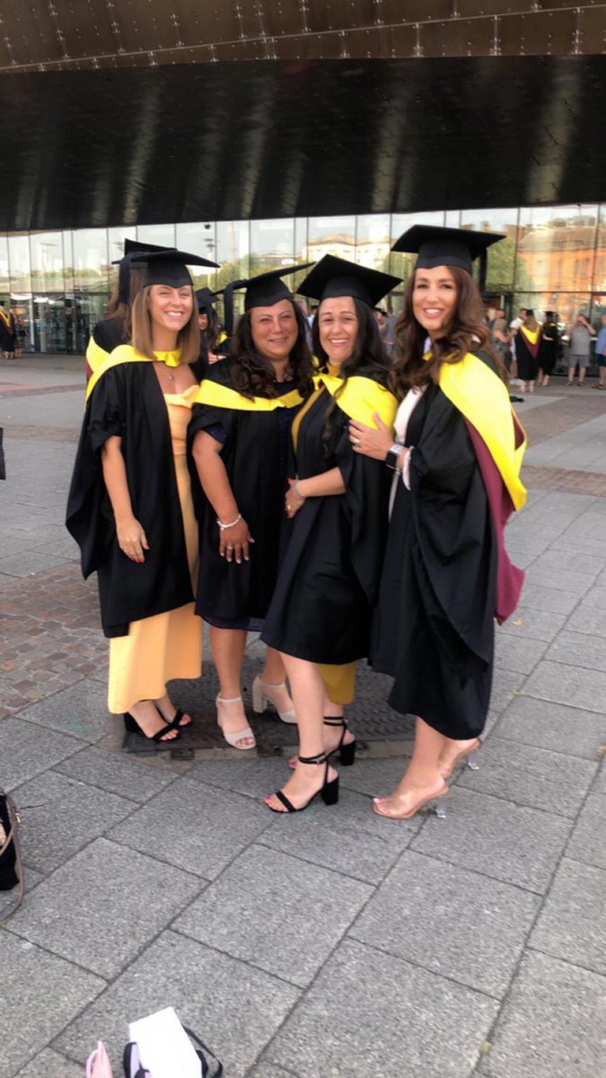 If you told me 20 years ago that i would graduate one day, i would have laughed,well yesterday with 3 children in tow and just touching 40 I graduated with a 2.1 degree in housing I have never felt more proud of myself,  for setting a good example to my children &amp; never giving up