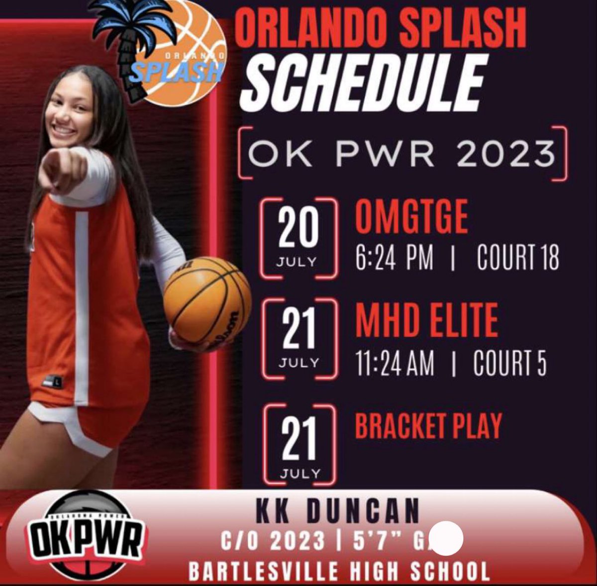 DuncanKaelynn's tweet photo. Come check us out!!! Court 5 tomorrow 11:24 am! @OklahomaPower @TaneishaAeschl1 @roos_hoops @SNUwbb https://t.co/0eH5r7pU4A