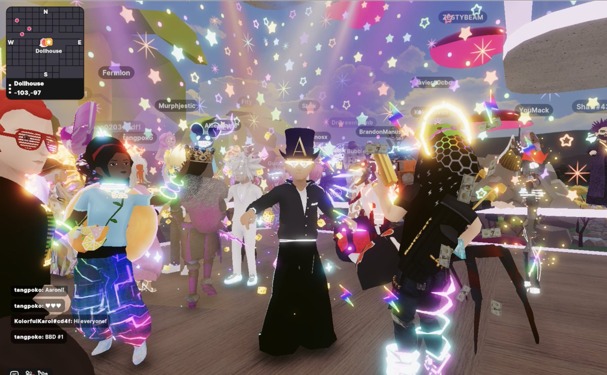 INVERSION_DCL's tweet photo. Party Time at the Dollhouse.  Come join us.  @DCLBabyDolls @fermion_dcl_eth https://t.co/L4sO9p2B7J