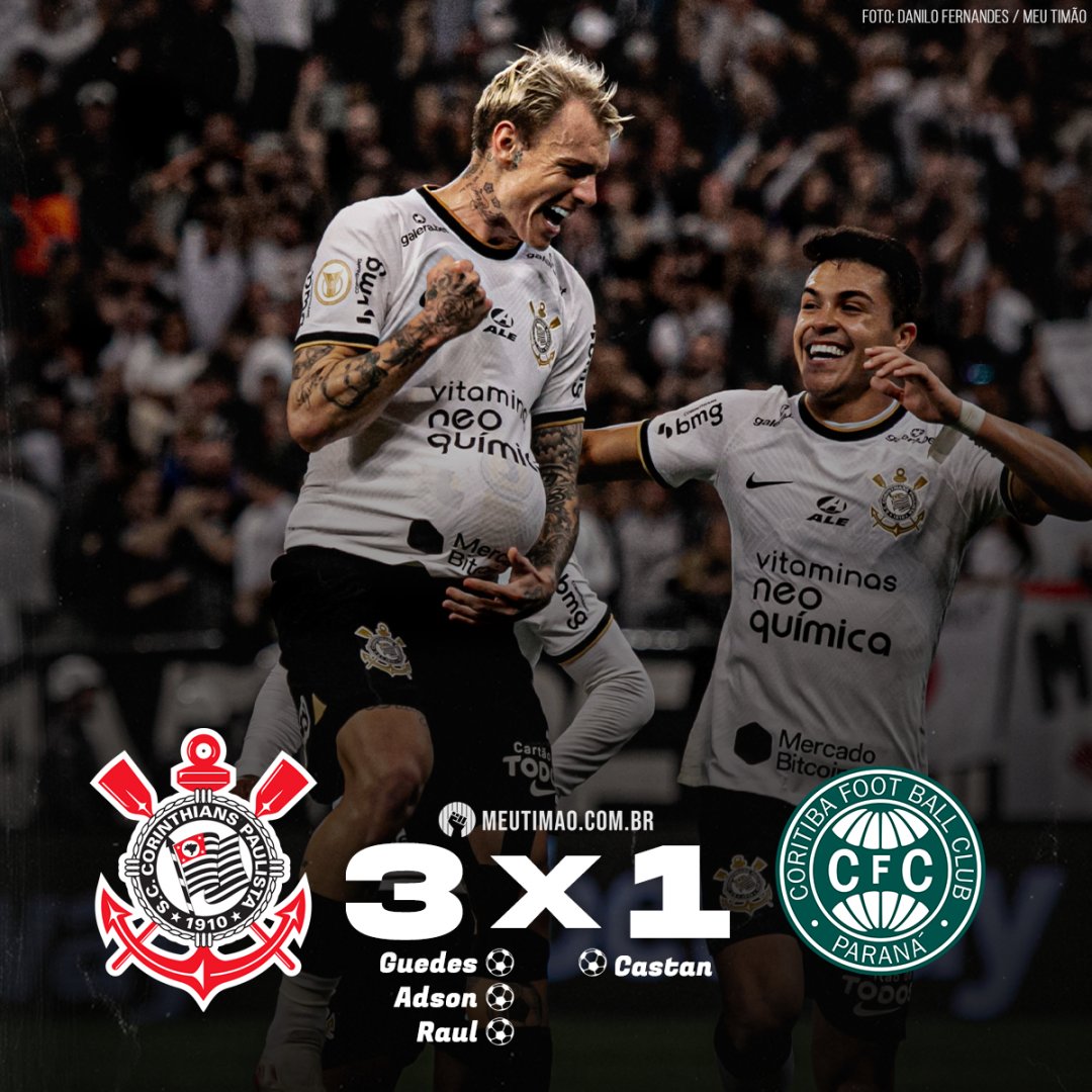 MeuTimao's tweet image. Corinthians supera Coritiba na Neo Química Arena e volta a vencer pelo Campeonato Brasileiro.

Saiba mais em: timao.me/merecido
