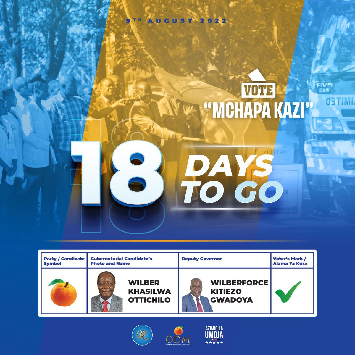 Gov_Ottichilo's tweet photo. Muda ni mchache, Kazi ndio mingi. Tuko site, kata simu.

Vote MCHAPA KAZI.

ARE YOU READY?

#ottichilotanotena #kazi_iendelee #BabaThe5TH #AzimioLaUmoja #Inawezekana #radasafi https://t.co/4GhkIaOXMa