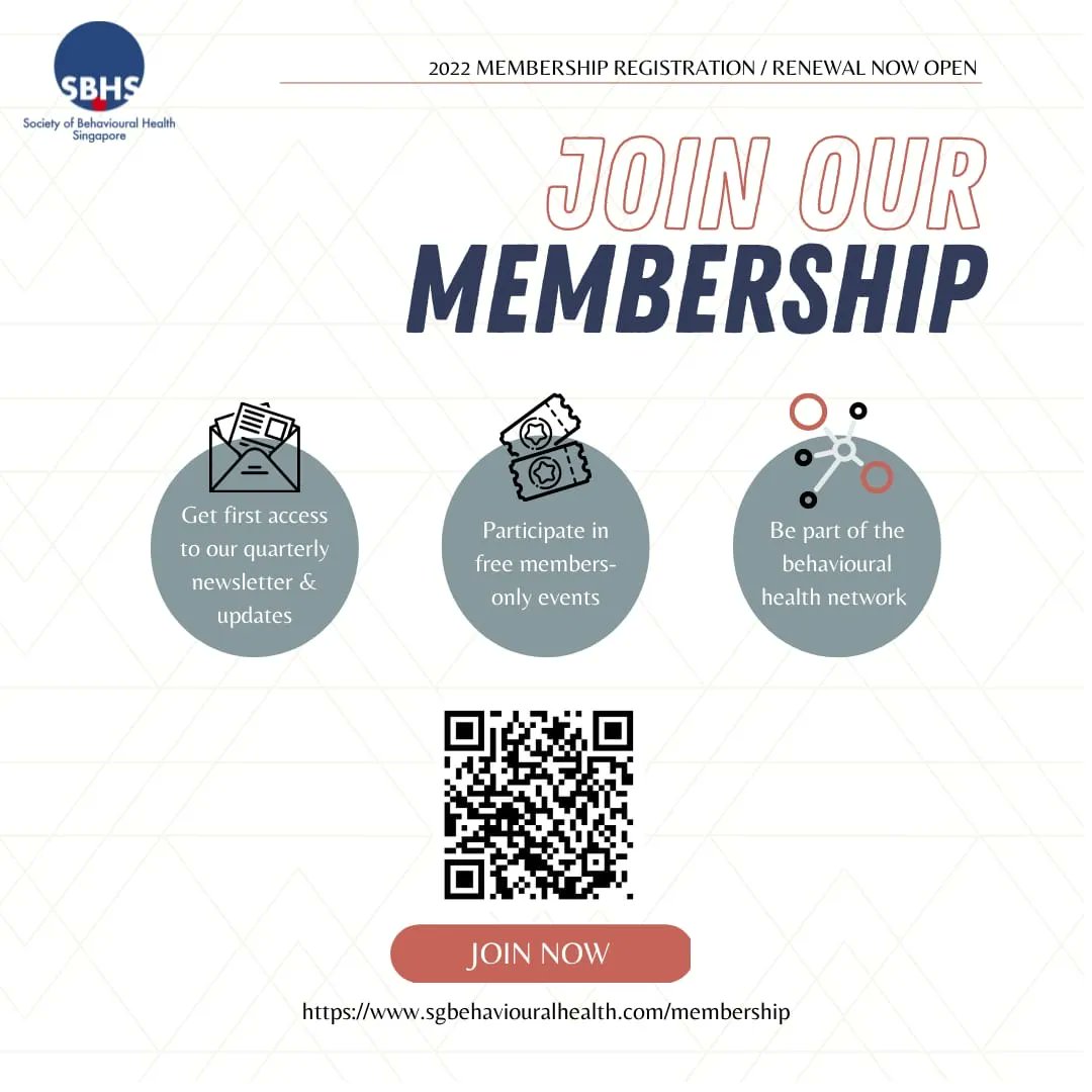 Society of Behavioural Health, Singapore tweet media