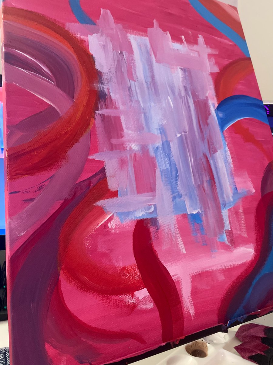 beelimekey's tweet photo. Might fuck around and finish a painting idk??? 😳😳😳 #acrylic https://t.co/Vk5yMKTmNw