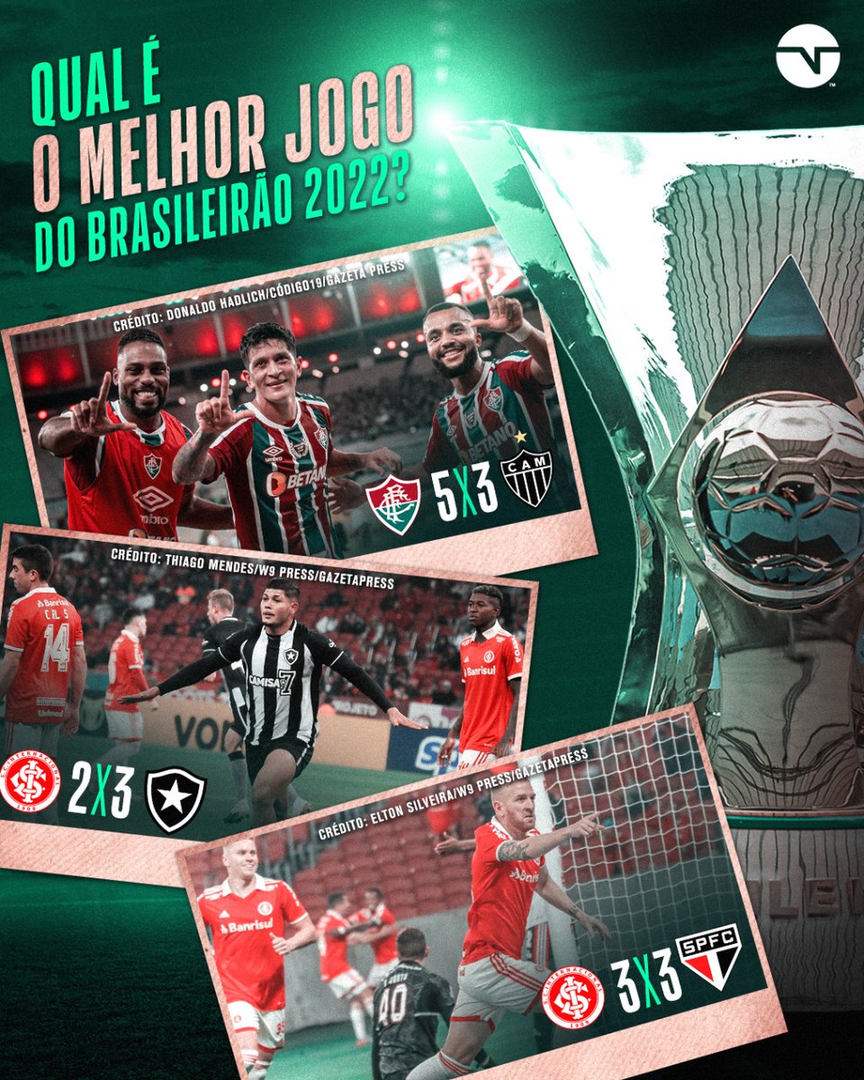 TNTSportsBR's tweet photo. TÁ PEGANDO FOGO, BICHO! 🔥 Qual foi o melhor jogo do #Brasileirão2022 até agora? https://t.co/LjUwjXrbzG