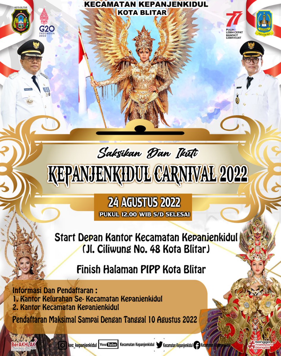 Ngilangi badang wes ono pirang abad karo share event #Blitar, ayo daftar, siapno jedag-jedugmu yen perlu salone makde jono angkatan ben ra amen nyetel uyon-uyon