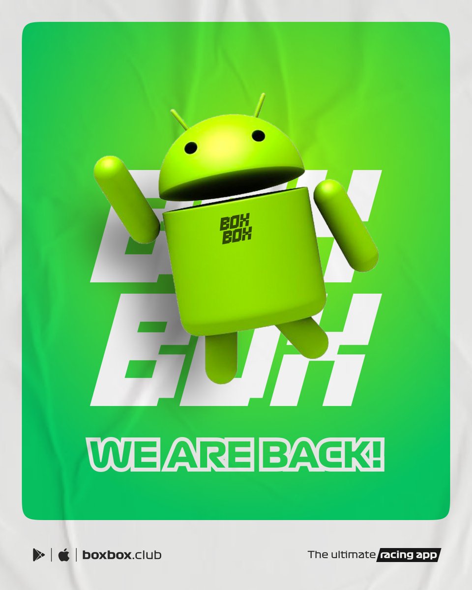 BoxBox_Club's tweet image. The wait is over!! 
Box Box is live on Play Store.

#BoxBoxAndroid #BoxBox #TheUltimateFormula1Widget #francegp #androidwidgets @aerrow_krishh @Kamal_K2 @align_all