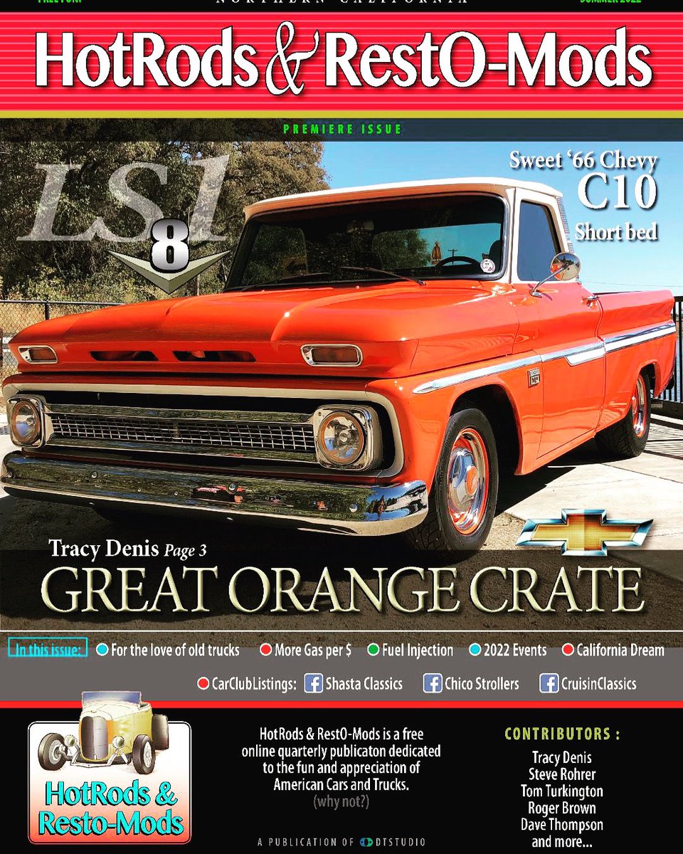 Recently, I was interviewed for a new Magazine about my C10 build #5050sicle , hopefully the magazine will take off it’s called "HotRod &amp; RestO-mods". 
 #c10sickness