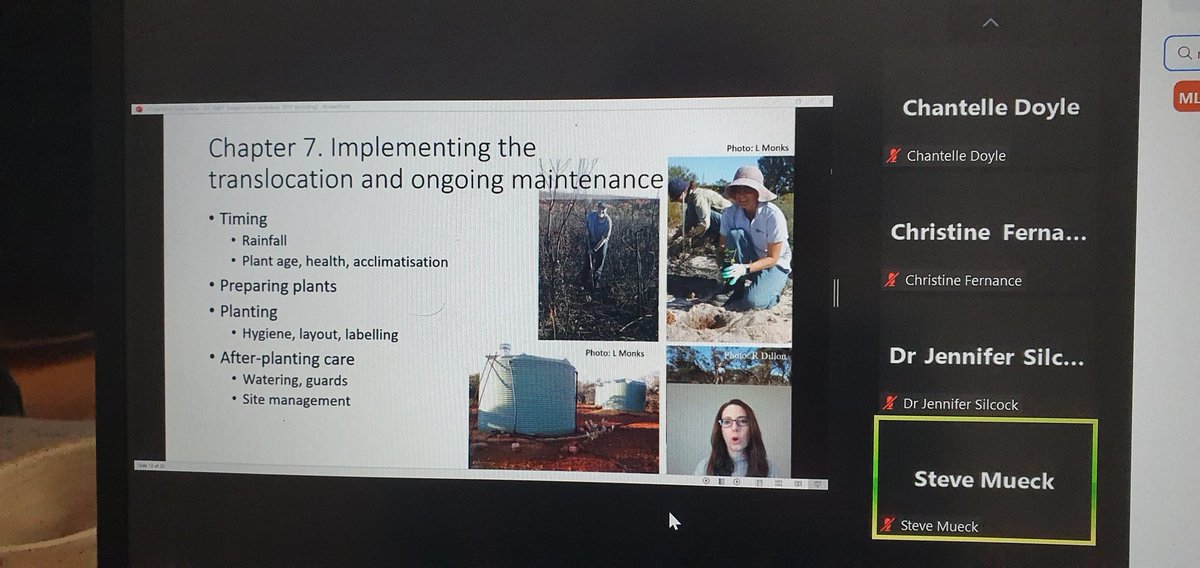 And we are off... Plant Translocation Symposium anpc.asn.au/plants-going-p… 21st and 28th July Yes- Australia has guidelines @lucy_commander giving an overview