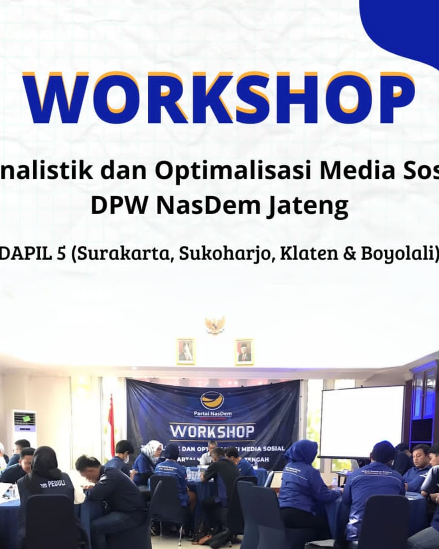 20 kader milenial dari Dapil V Jateng mengikuti pelatihan jurnalistik dan sosial Media DPW NasDem Jateng angkatan ke-2 pada Rabu (20/7).

Pelatihan ini bertujuan meningkatkan kapasitas kader dalam mengelola media sosial serta melahirkan produk-produk jurnalistik.

#NasDemJateng
