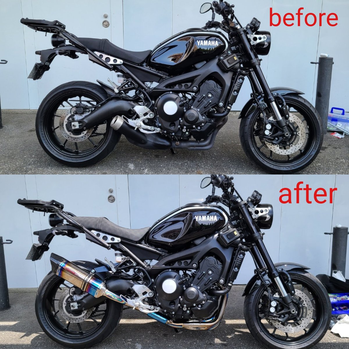 cucck2019's tweet photo. とりあえず少し休んだら試走してくる🏍️💨
#ストライカー
#ストライカーマフラー
#XSR900 https://t.co/OIPoFK3qHn