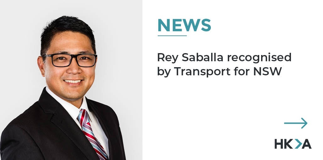 HKAGlobal's tweet image. Congratulations to HKA&apos;s Rey Saballa for being recognised by Tessa Knox-Grant, Executive Director for Planning &amp;amp; Programs from Transport for NSW, for his work on the Road Safety Stimulus Program.  socsi.in/e8D2v #HKA #projectmanager #infrastructuredelivery