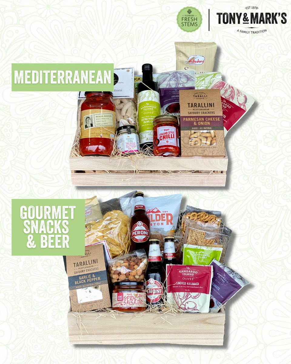 FoodTrailSA's tweet photo. Tony &amp; Mark’s have recently updated their range of delicious Gourmet Hampers. There's something for everyone! 1 Jan St #NewtonSA &amp; Newton Village Shopping Centre https://t.co/APmlmUc61A #ShopLocalSA #SupportLocalSA #GoLocalFirst #CampbelltownSA #TonyandMarks https://t.co/7j16sHd0NU