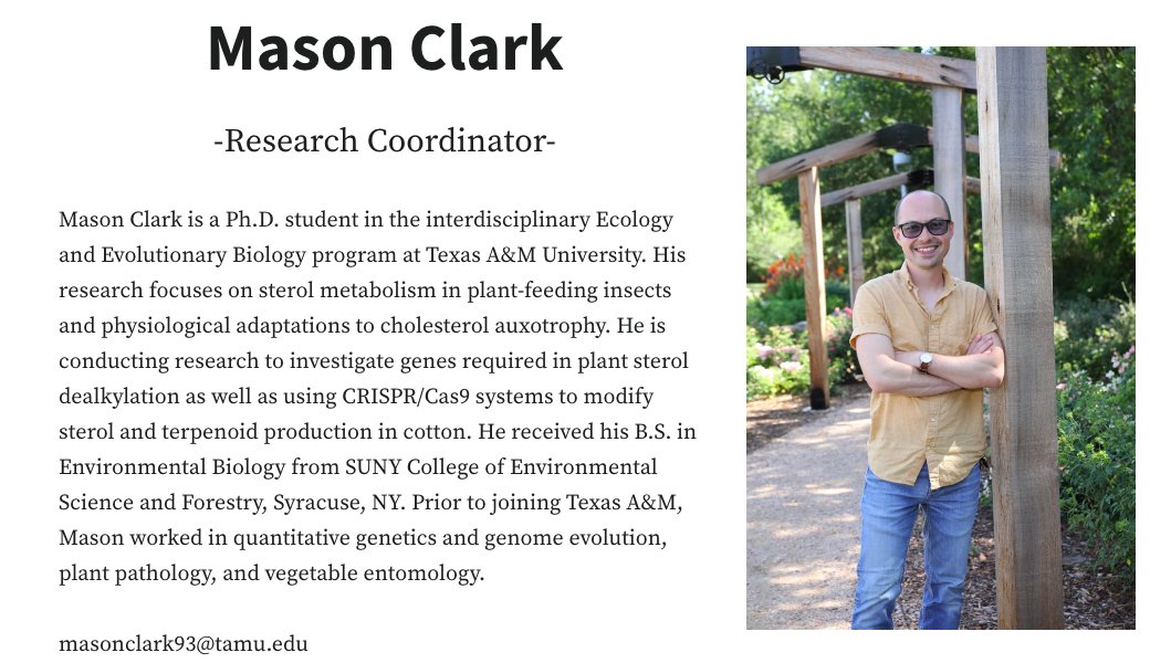 GE_TAMU's tweet photo. GES 2022 Committee member spotlight: Meet our Research Coordinator Mason Clark. https://t.co/qxpv0cHocv