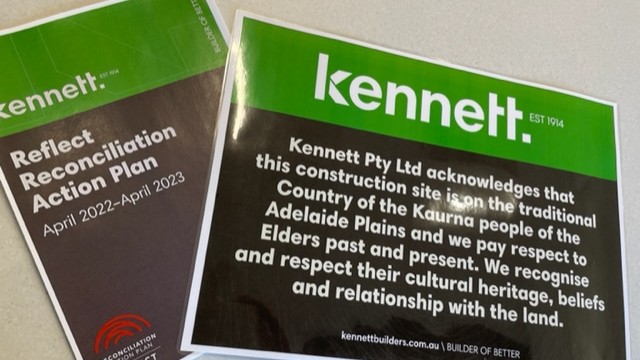 KennettBuilders's tweet photo. We have posted acknowledgement of country at our construction sites as a step towards reconciliation and respect to the First Nations peoples as traditional owners and custodians of the country.
#BeBraveMakeChange #KennettBuilders #BuilderofBetter https://t.co/MAInIoD4Z3