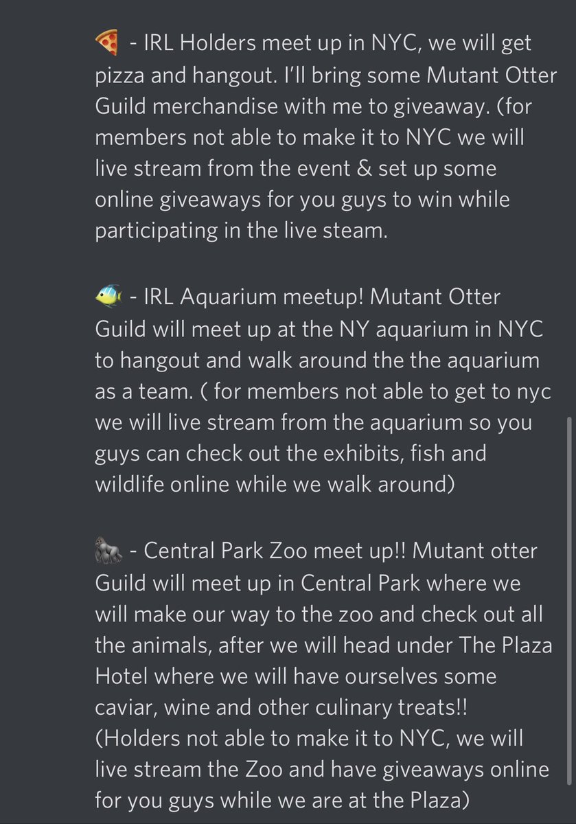 New community vote on our discord!!! 

What should our first holders event after mint be?! 

Link in bio 🖤

#NYC #Trending #meetups #meetup #NewYork #City #LFG #NFTCommunity