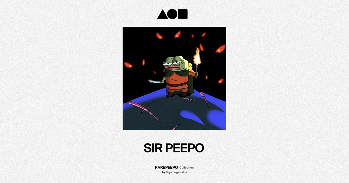 new drop on <a href="/foundation/">Foundation 🌐</a>

"SIR PEEPO" 

foundation.app/@gordeyprostov… 

"NOW PEEPO" will be next

#PepeTheFrog #FrogFam #withFND