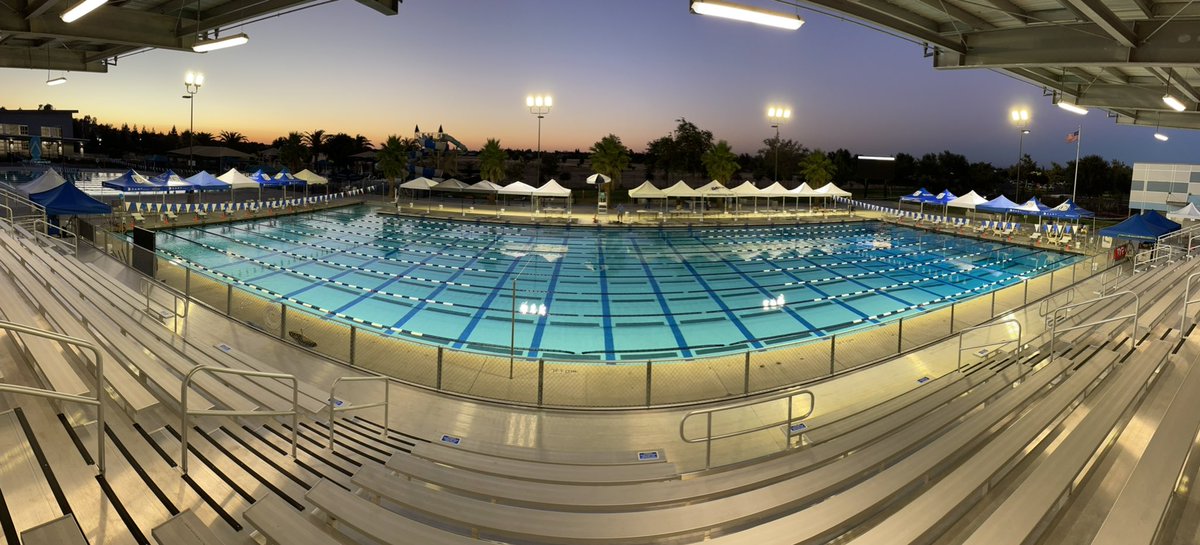 DART_Swimming's tweet photo. The stage is set! We are excited to officially kick off the 2022 Bill Rose Classic tomorrow morning! 

#BillRoseClassic22 #DARTSwimming #Natomas https://t.co/zuqmeMdqbv