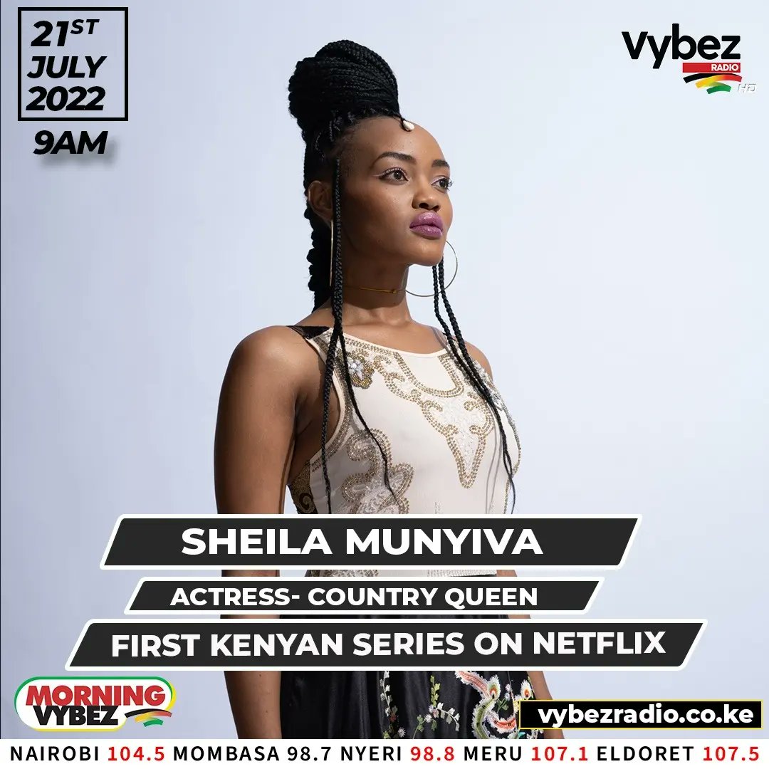 anyikopr's tweet photo. Good morning fam ๐ The stellar cast and crew of @CountryQueentv; @sheila_munyiva, @blessing_blace, Tosh Gitonga bring you dope #MorningVybez alongside @ItsKwambox @KevMatara on @VybezRadioKE from 9 AM. Tune in via https://t.co/q2VkrHkAb9 #Kapooow ๐ฅ https://t.co/LVidQA7iFt