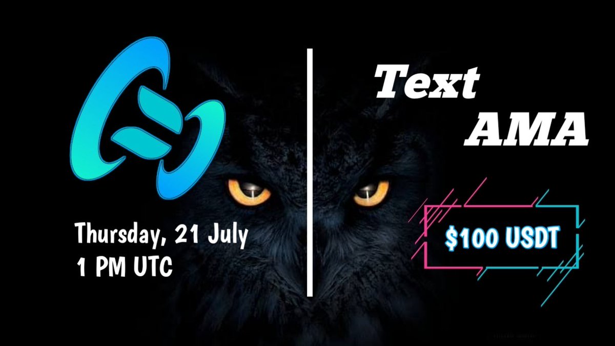 TextAMA with Teleport Network 21/7 1 PM UTC

Reward: $100 USDT
Venue: t.me/OwlCalls_lounge

Rules:
1️⃣Follow
<a href="/Owl_Calls/">OwlCalls</a> 
<a href="/TeleportChain/">Teleport Network</a> 
t.me/OwlCalls_lounge 
t.me/TeleportNetwork
2️⃣Like &amp; RT
3️⃣Comment Question &amp; Tag 3 Friend (Max 5 Question)