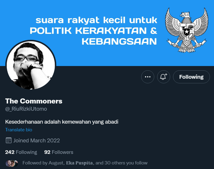 BiLLRaY2019's tweet photo. Breaking News..!

Selamat siang sahabat #NetizenProNKRI, mohon maaf menggangu waktunya, semoga berkenan follow akun baru @_RiuRizkiUtomo akun lama @RiuRizkiUtomo (Account suspended). 

Terima kasih atas perhatiannya.

Wassalam,
@BiLLRaY2019 https://t.co/spNIJX075N