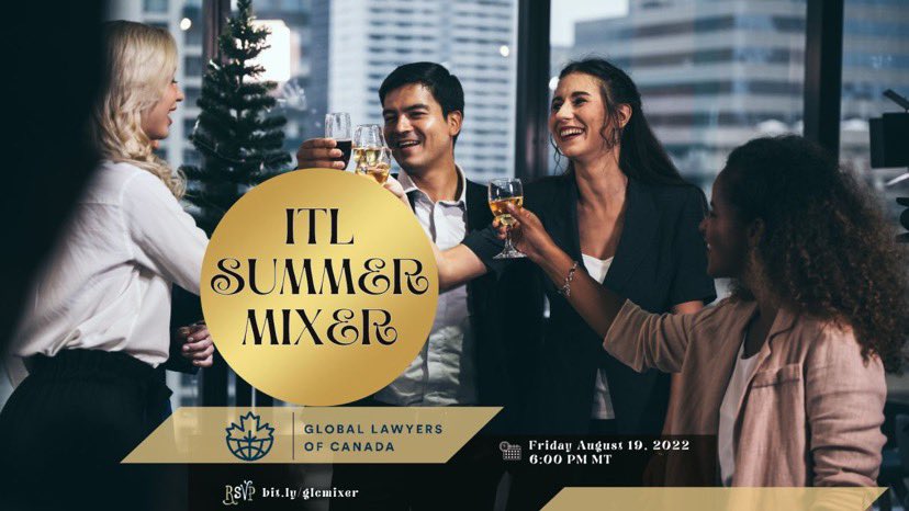 Join GLC Alberta for an evening of fun, networking and mingling with fellow ITLs.

Date: Friday August 19, 2022
Time: 6pm MT
Venue: Location details will be made available only to registered attendees. 

RSVP: bit.ly/glcmixer