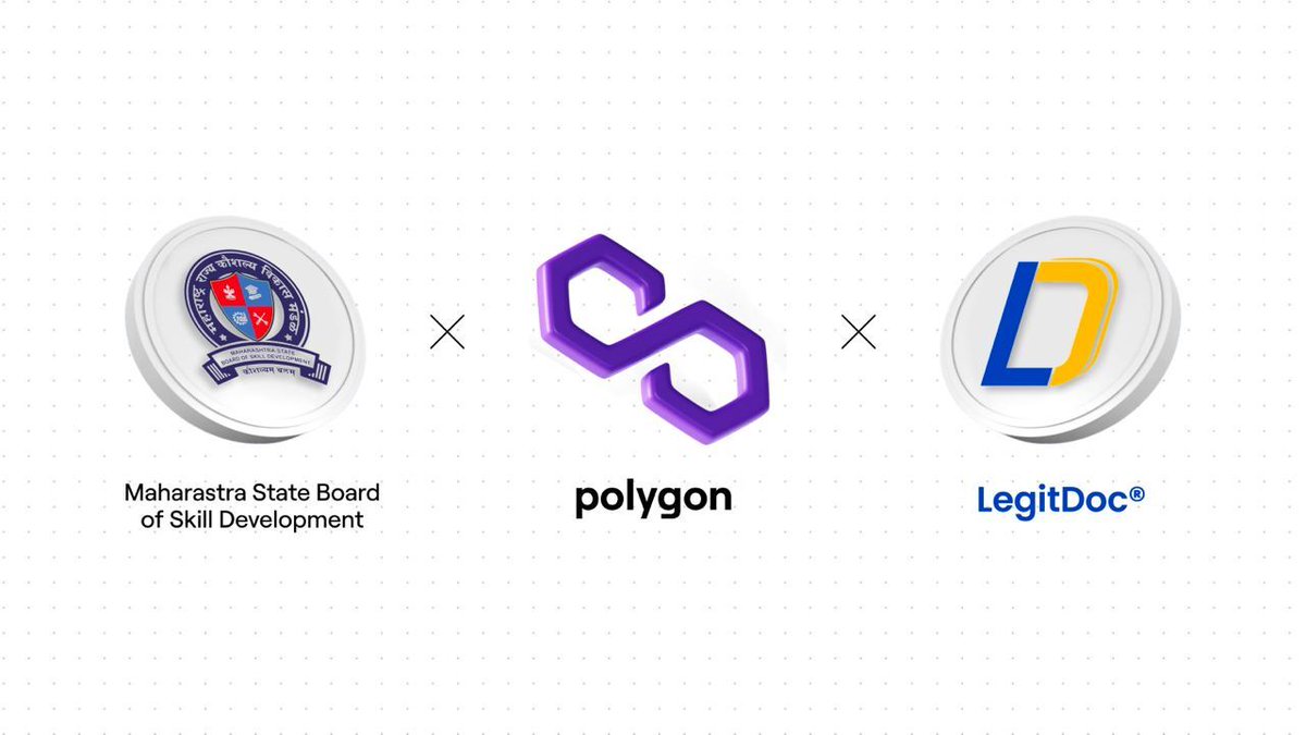 0xPolygon's tweet photo. MSBSD, one of the largest education departments in Maharashtra, India, recently issued 100k tamper-proof digital diplomas #onPolygon through @0xLegitDoc dApp. https://t.co/SReCRIf7by