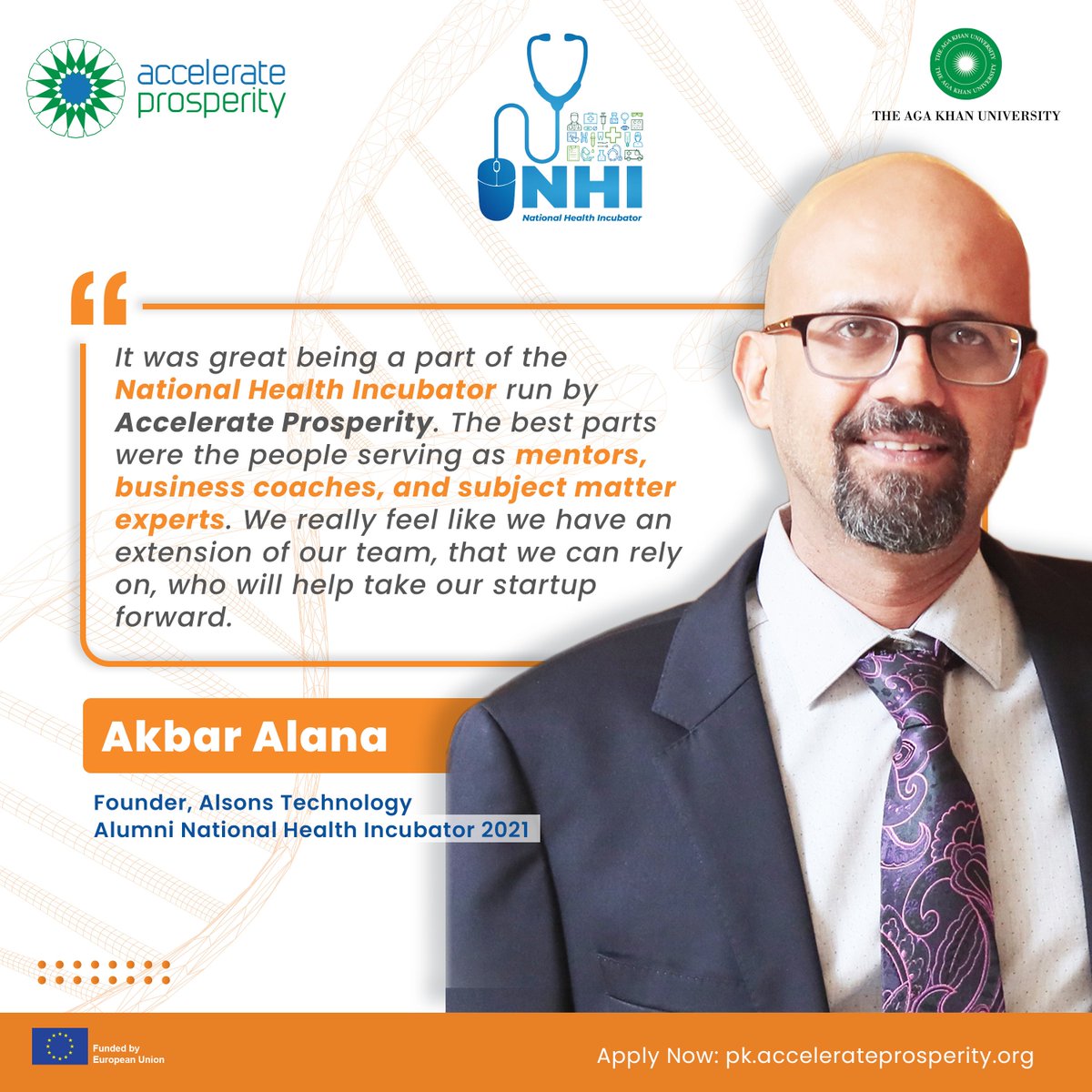 ApProsperity's tweet photo. ✨✨ Do you have an idea/ startup that is solving Pakistan's most pressing #health issues? 

NHI is calling for #entrepreneurs with impact-driven ideas &amp; startups and a strong commitment to grow and expand their health businesses.

👉@GroupAlsons was part of NHI 2021. https://t.co/tUmDYppTFS