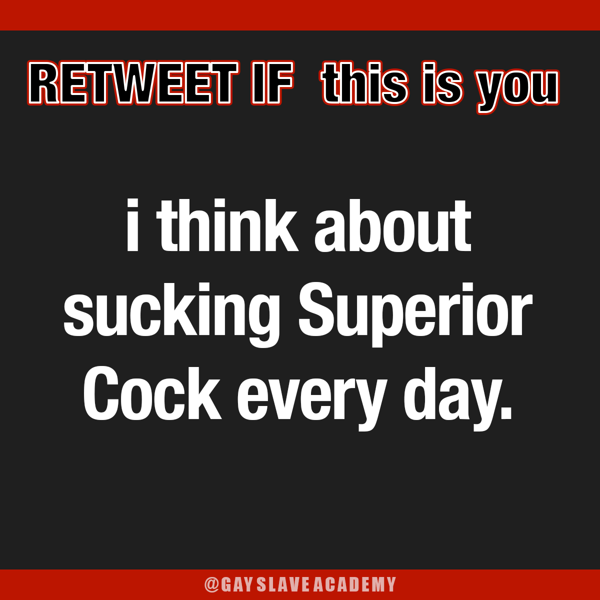 gayslaveacademy's tweet photo. We know what you're thinking #slave. Now retweet and admit it. #gay #gayslave #slavetraining #gayslavetraining https://t.co/YoO1o2osi4