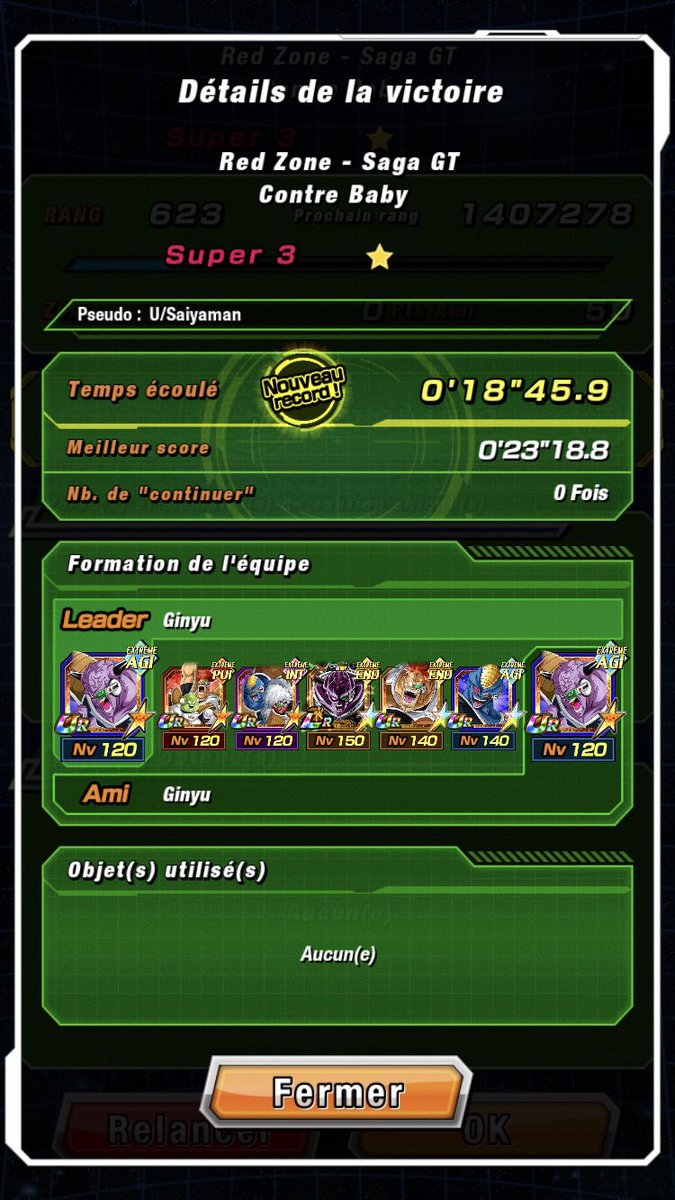 SaiyamanUltra's tweet photo. Les 4 premiers niveaux de la red zone « saga GT » sans item ✅
La team Ginyu est incroyable💪 @satchfroggy @John_Joodan @AlexDokkan7 @STEEPH97490 
#DOKKANBATTLE #noitem https://t.co/goZbvlvxKR