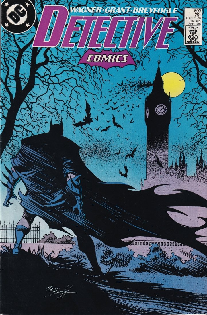 Claudia_Menlo's tweet photo. So sorry to note the passing of Scottish writer Alan Grant, who distinguished himself on Judge Dredd in the 80s, and parlayed that into writing numerous Batman stories. There he co-created such memorable villains as Anarky and the Ventriloquist. Rest in peace, good sir. https://t.co/P29jl49ook