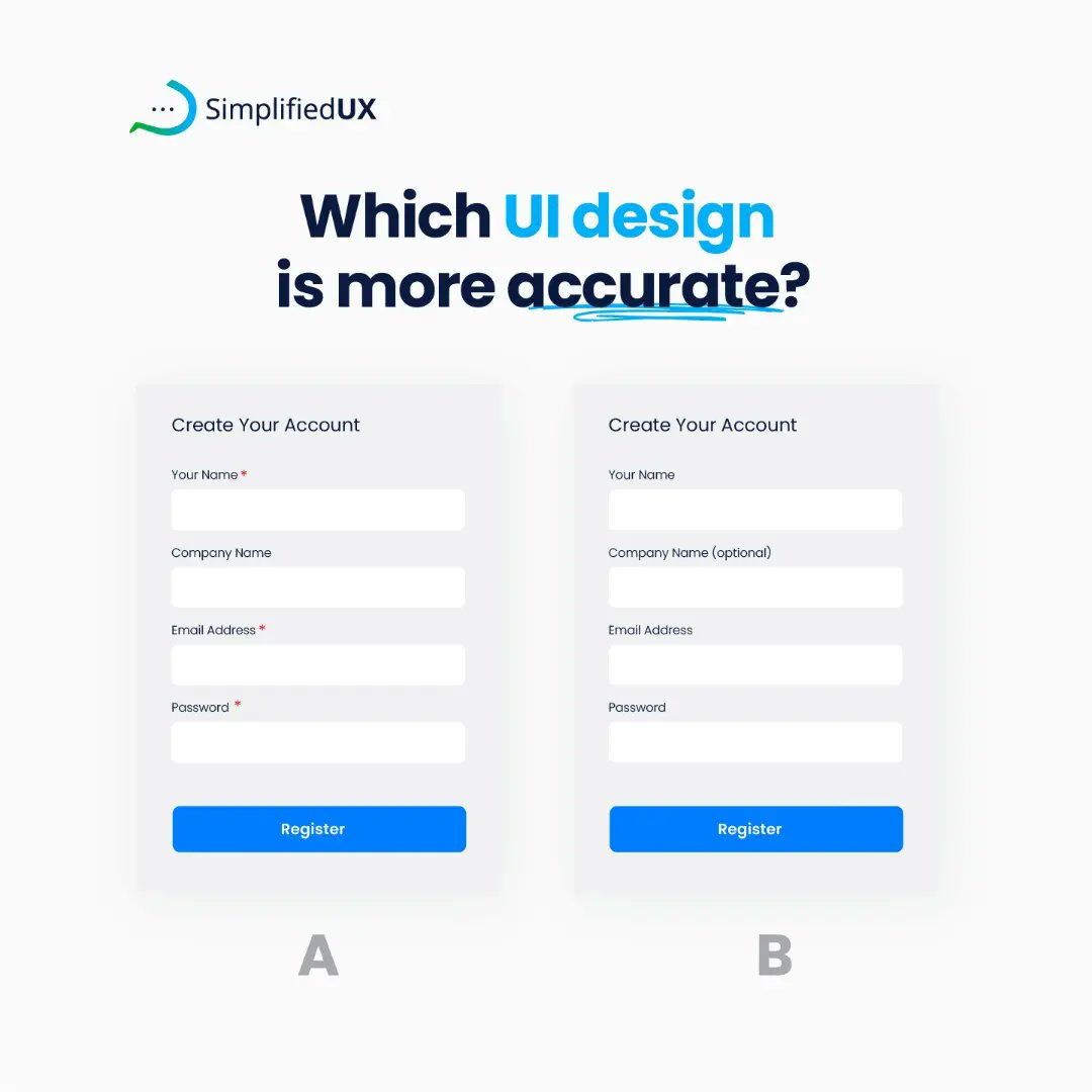 _simplifiedux's tweet image. Time to test your design skills😌 

Which UI design is better?🤔
