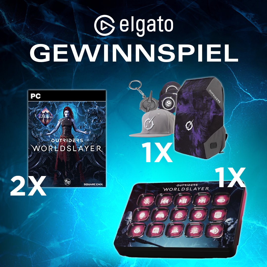 Mit diesem Premium-Loot erreicht ihr die Apokalypse-Stufe in Sachen Style.😎

Der Rucksack für die Teammates, das Customized Stream Deck für alles andere...🦾

So kanns klappen:

1⃣RT + Folgt <a href="/elgatoDE/">Elgato DE</a> und <a href="/SquareEnixDE/">Square Enix DE</a>
2⃣Kommentiert mit einem #outriders - GIF 

⏰01.08.2022