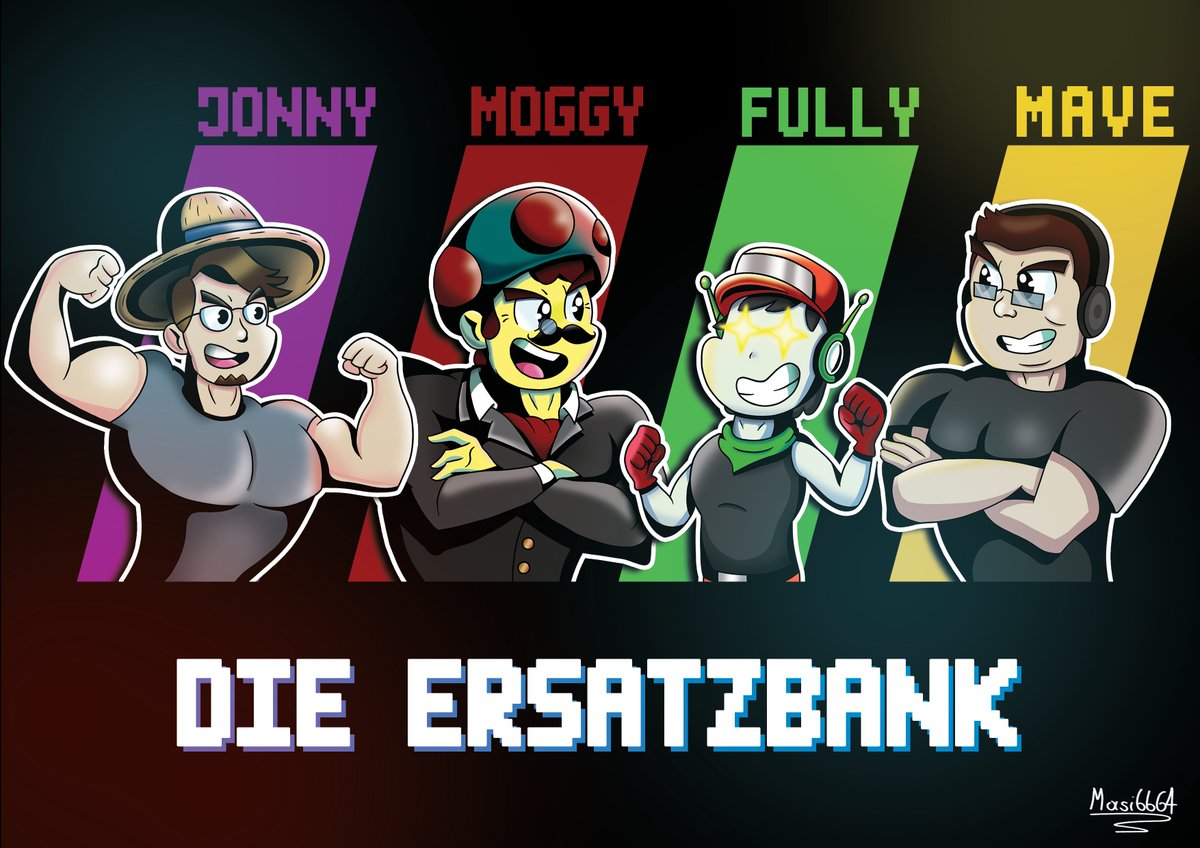 masibb64's tweet image. @myFLASHware @MythosOfGaming @FulltimeGamesYT @MAveExplorers 
Fanart von meiner Lieblings Podcast Show die Ersatzbank! Hab euch lieb Jungs😛.(btw ich werde noch alle 4 einzeln posten)
#Fanart #Photoshop #ArtistOnTwitter