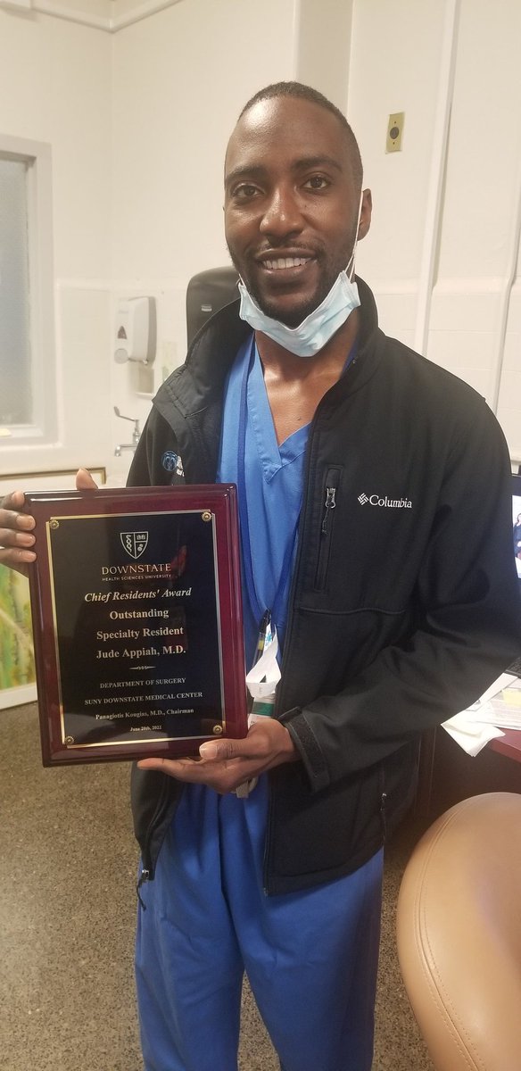 Downstate Urology (@downstateuro) on Twitter photo Congrats to PGY2 Dr. Jude Appiah for recieving the Chiefs Residents award for most outstanding intern for a specialty resident from his general surgery year!
<a href="/downstateuro/">Downstate Urology</a> <a href="/DownstateSurg/">SUNY Downstate General Surgery Residency</a> Congrats to PGY2 Dr. Jude Appiah for recieving the Chiefs Residents award for most outstanding intern for a specialty resident from his general surgery year!
<a href="/downstateuro/">Downstate Urology</a> <a href="/DownstateSurg/">SUNY Downstate General Surgery Residency</a>