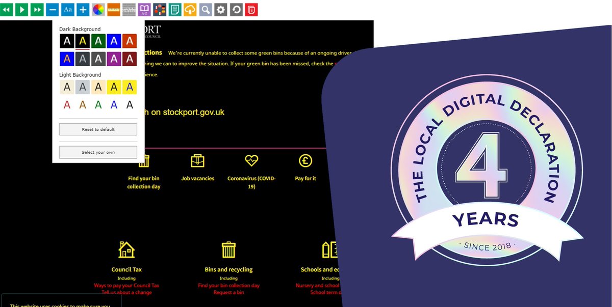 It’s the 4th anniversary of the #LocalDigitalDeclaration. We pledged to make better digital access for customers and we’ve been working on improving #accessibility and #userexperience. More in our blogs: orlo.uk/Q5zUV
#LocalDigital4Years <a href="/LDgovUK/">Local Digital UK Gov</a>