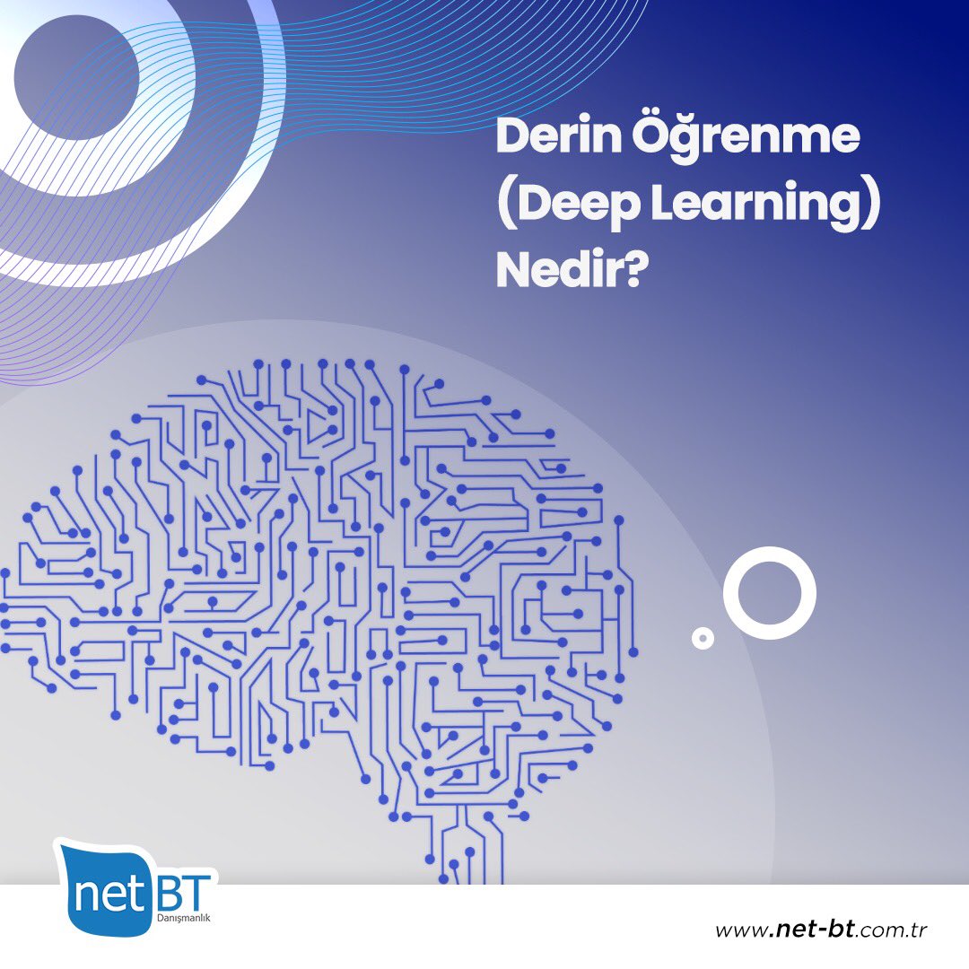 Makine öğrenmesinin alt dalı olan Derin Öğrenme (Deep Learning) nedir? Detaylar NetBT blog’da! net-bt.com.tr/arge/derin-ogr…

#NetBT #DerinÖğrenme #DeepLearning #MakineÖğrenmesi #NetBTBlog