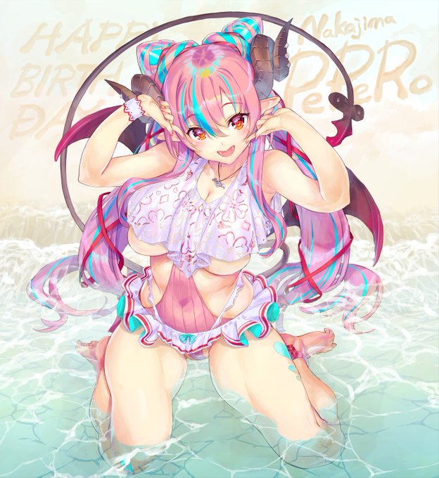少し修正してぺぺろちゃんのお誕生日絵をPIXIVに投稿～

🎨「ハピバ!!中島ぺぺろちゃん」⇒https://t.co/qIQCF7dc3F

# ぺぺ絵ろ
# 中島ぺぺろ

https://t.co/X1XzQeGmyS 