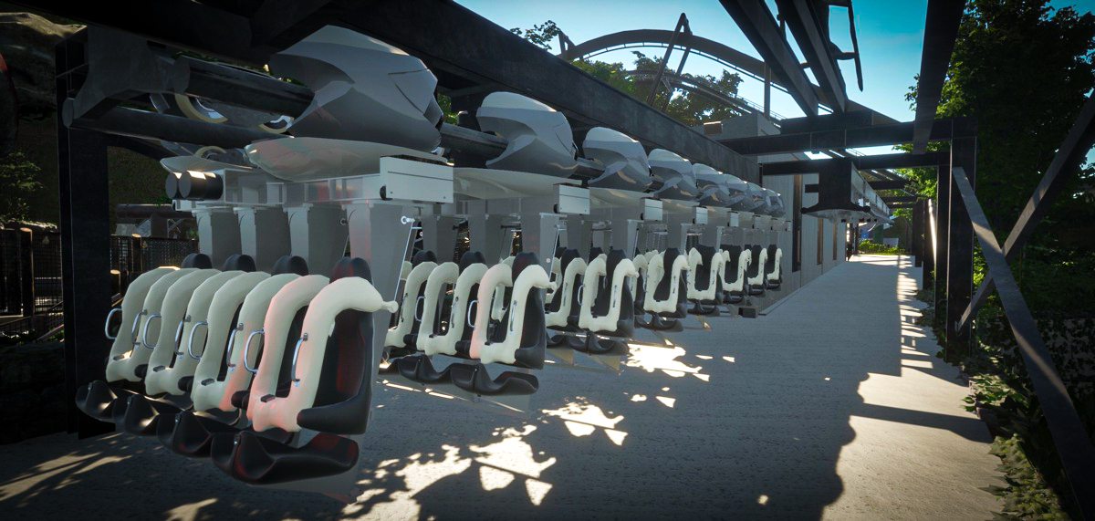 Testing has now begun on Nemesis Train 2 and is being moved onto the circuit.