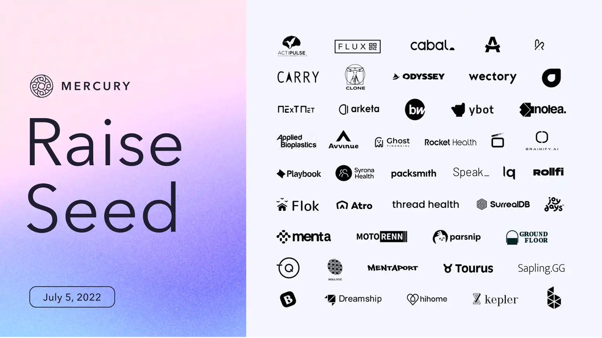 Exciting news! <a href="/SurrealDB/">SurrealDB</a> was selected to <a href="/mercury/">Mercury</a> Raise Seed VII along with 51 other startups. We have met some awesome #startups around the world, &amp; the Mercury advice has been invaluable. Thank you very much to Mercury for believing in our potential.

bit.ly/3cvjcol