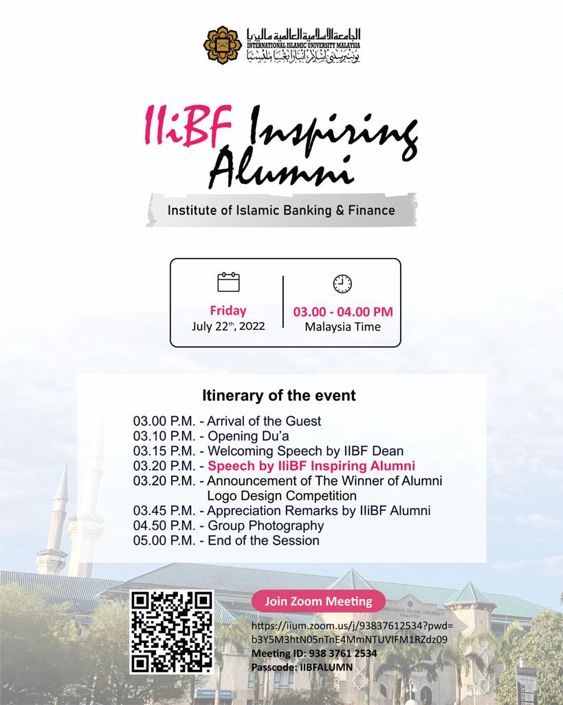 Jachattha's tweet photo. Humbling and Honoured to be invited for the @OfficialIIUM IIiBF Inspiring #Alumni Series.
Will be sharing my thoughts with the student of International Islamic University #Malaysia (#IIUM) #IIiBF,my alma mater tomorrow. https://t.co/cxy4ZSVxJW