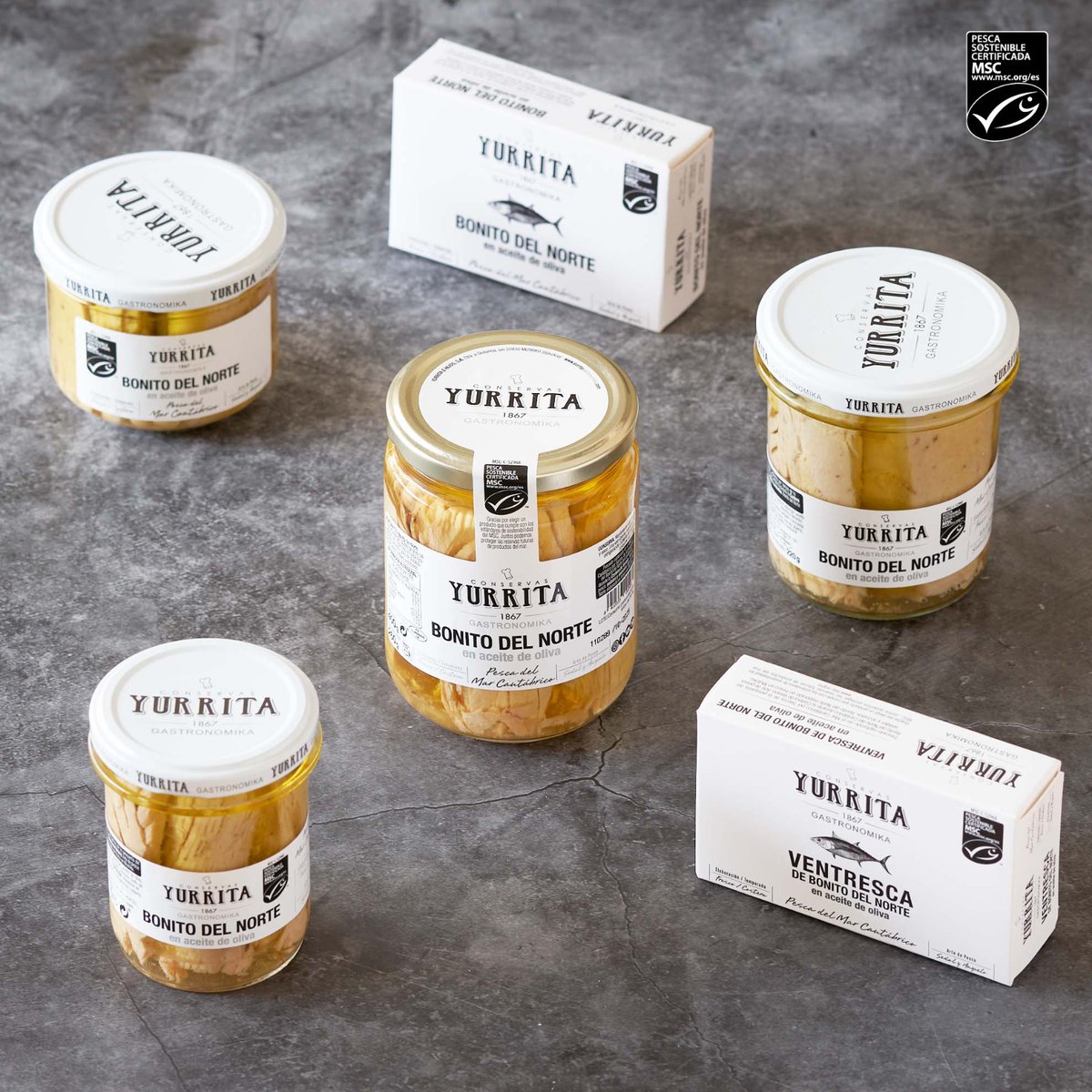 #Yurrita os quiere obsequiar con éste descuento especial aprovechando que estamos en plena campaña de bonito con un 10% de descuento en todos los productos  de🐠 Bonito del Norte con Certificación MSC. Disfruta 😋de lo mejor del Mar Cantábrico.🌊