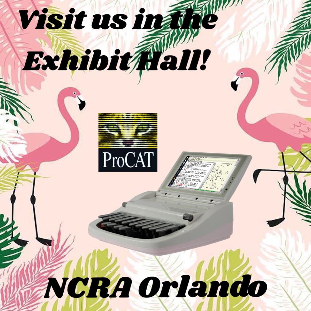 TheProCAT's tweet image. Celebrating our 41st year of supporting the court reporting profession. 
#NCRAORLANDO