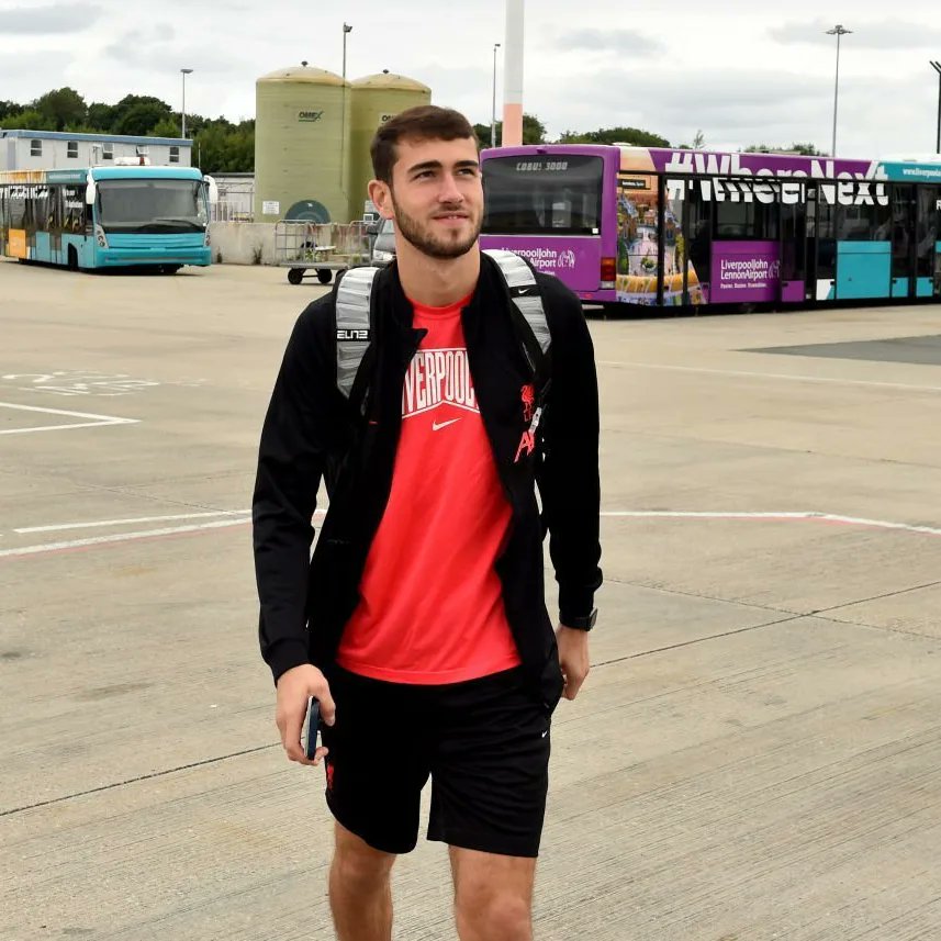 TheLFCAcademy's tweet photo. Kaide Gordon, Isaac Mabaya, Stefan Bajcetic, Liam Hughes, Tyler Morton, Harvey Davies &amp; Sepp Van Den Berg are amongst the traveling squad to Germany today. https://t.co/rimHyuPkGQ