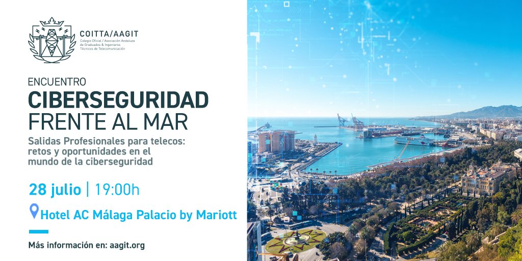 🗓️ El 28 de julio celebramos el evento "#Ciberseguridad frente al mar"

Te esperamos en el <a href="/ACMalagaPalacio/">ACHotelMálagaPalacio</a>. Más información en nuestra web: aagit.org/eventos/cibers…